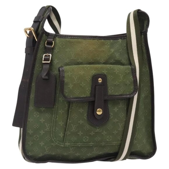 LOUIS VUITTON Monogram Mini Bussus Marie Kate Bag TST Khaki M92324 Auth bs27051 - Picture 1 of 16